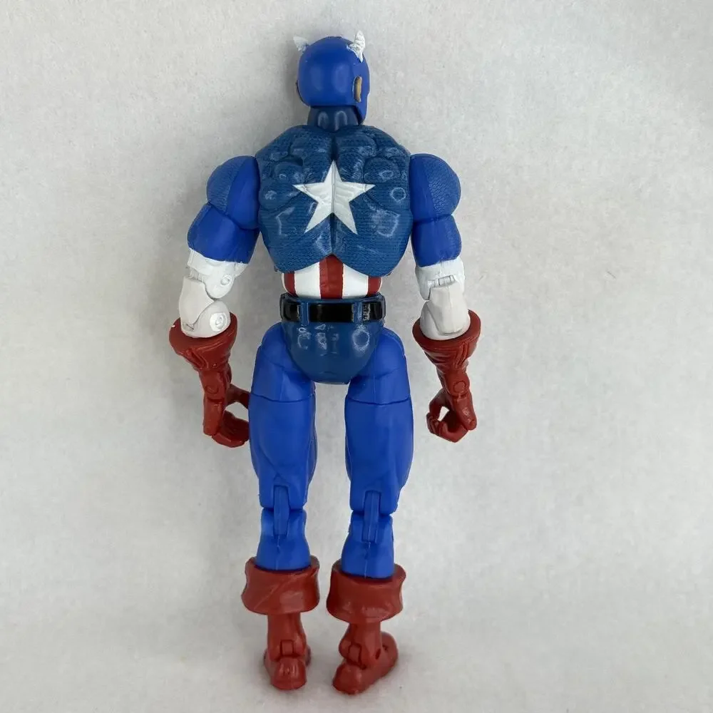 Vintage 2002 Marvel Legends Captain America Action Figure Blue 6